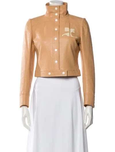 Pre-owned Courrèges Vintage Late 1950's - Early 1960's Biker Jacket In Neutral