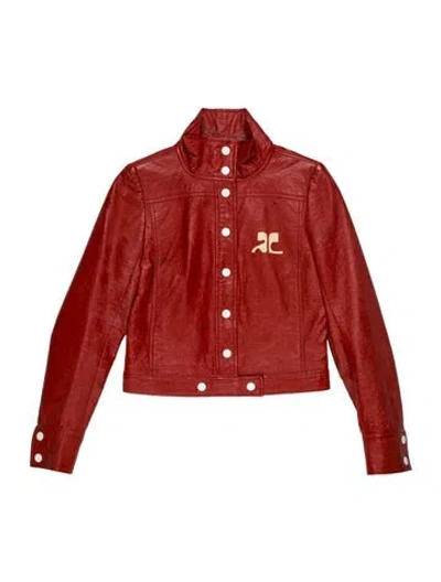 Pre-owned Courrèges Vintage Late 1960's - Early 1970's Jacket In Orange