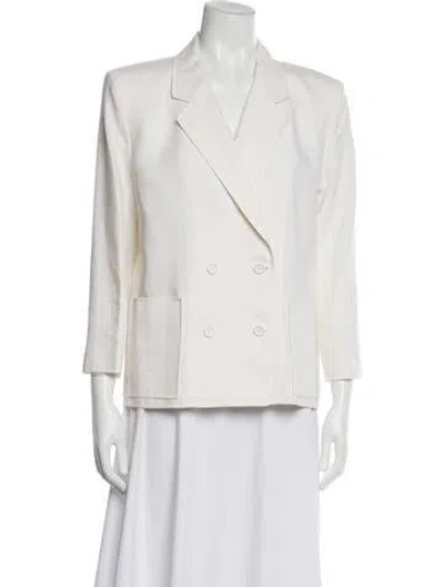 Pre-owned Courrèges Vintage Late 1980's - Early 1990's Blazer In White