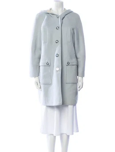 Pre-owned Courrèges Vintage Late 1980's - Early 1990's Coat In Blue