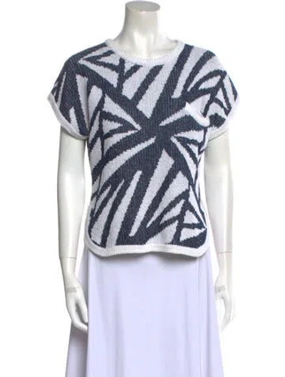 Pre-owned Courrèges Vintage Late 1980's - Early 1990's Sweater In Blue