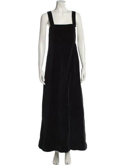 Pre-owned Courrèges Vintage Long Dress In Black