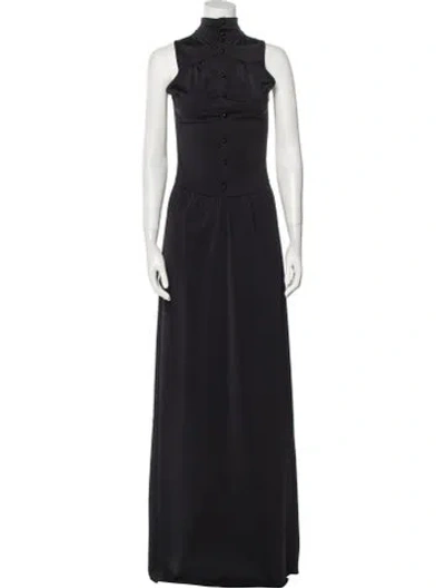 Pre-owned Courrèges Vintage Long Dress In Blue