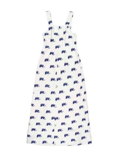 Pre-owned Courrèges Vintage Long Dress In White