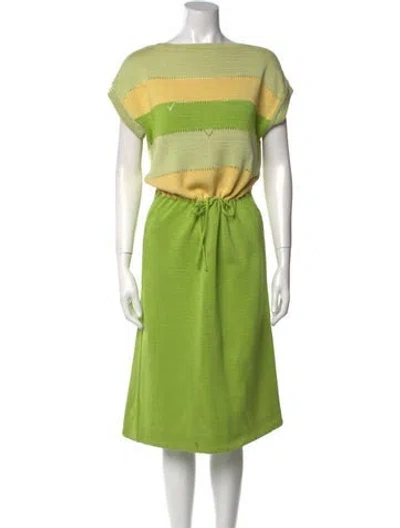 Pre-owned Courrèges Vintage Midi Length Dress In Multi