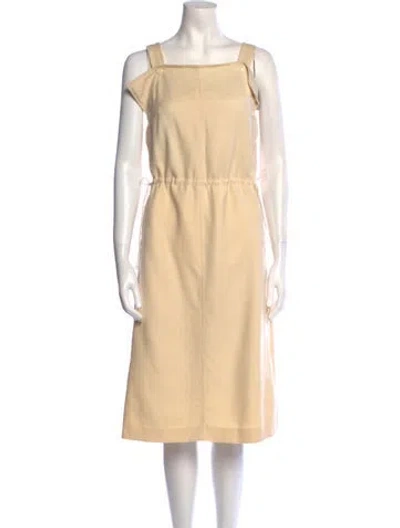 Pre-owned Courrèges Vintage Midi Length Dress In Neutral
