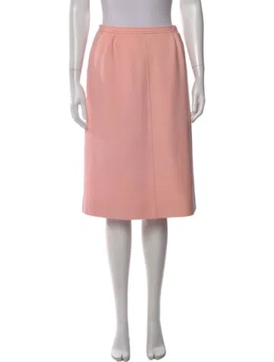 Pre-owned Courrèges Vintage Midi Length Skirt In Pink