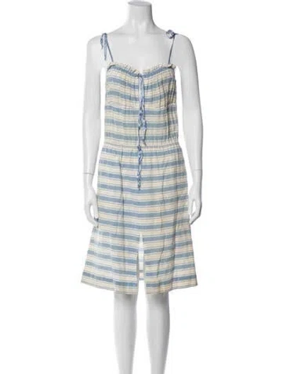 Pre-owned Courrèges Vintage Mini Dress In Blue