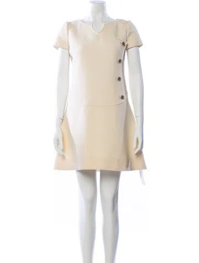 Pre-owned Courrèges Vintage Mini Dress In Neutral