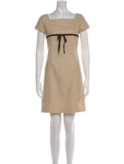 Pre-owned Courrèges Vintage Mini Dress In Neutral
