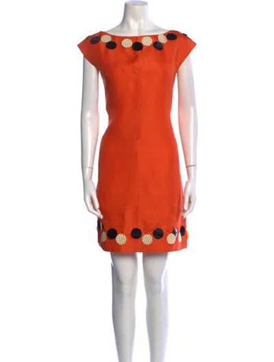 Pre-owned Courrèges Vintage Mini Dress In Orange
