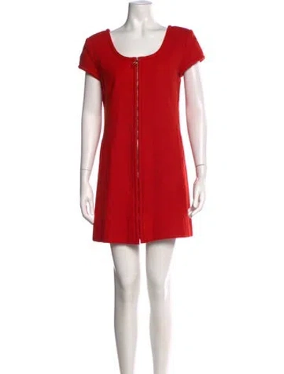 Pre-owned Courrèges Vintage Mini Dress In Orange