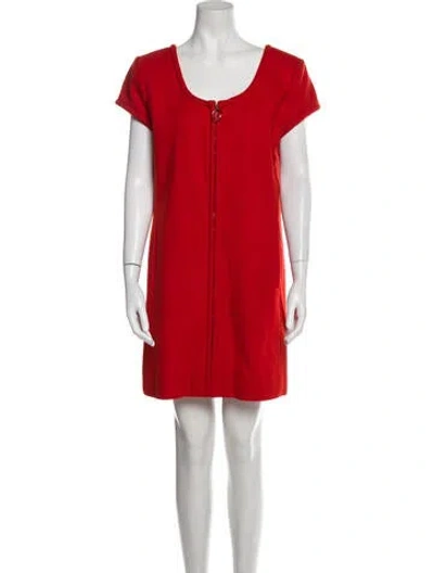 Pre-owned Courrèges Vintage Mini Dress In Red