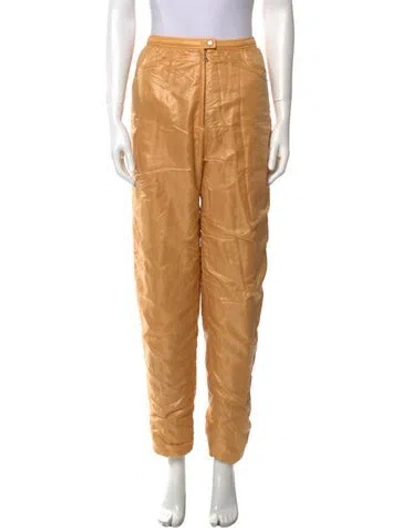 Pre-owned Courrèges Vintage Skinny Leg Pants In Orange