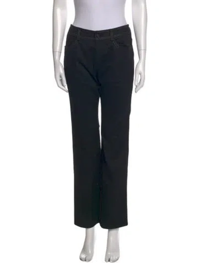 Pre-owned Courrèges Vintage Straight Leg Pants In Black