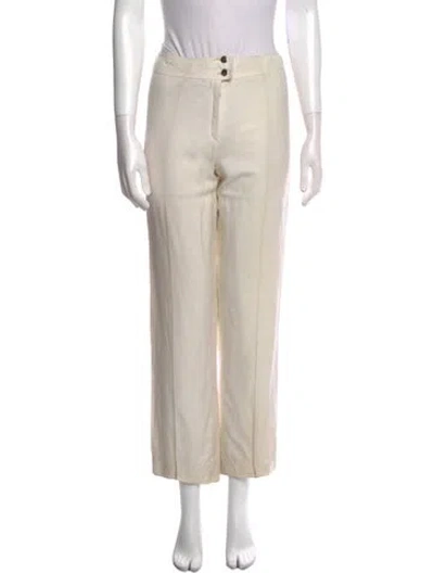 Pre-owned Courrèges Vintage Straight Leg Pants In Neutral