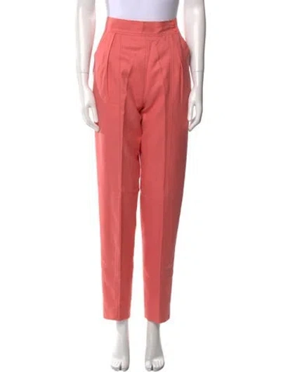 Pre-owned Courrèges Vintage Straight Leg Pants In Pink