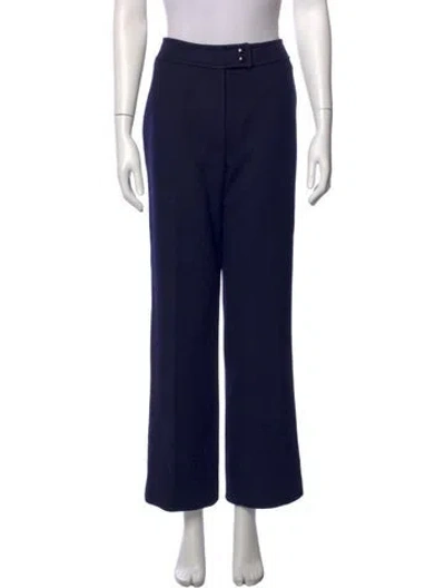 Pre-owned Courrèges Vintage Wide Leg Pants In Blue