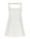 Courrèges Re-edition A-line Vinyl Mini Dress In White