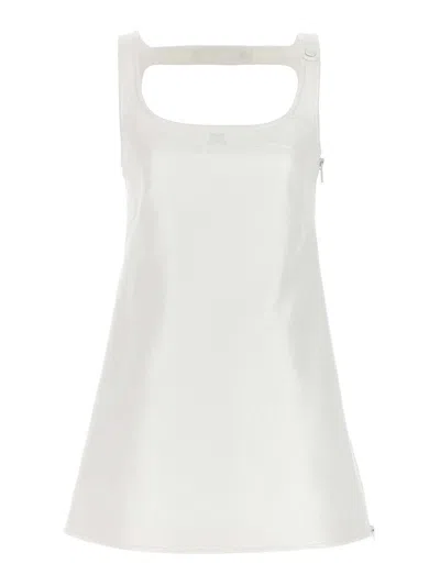 Courrèges Vinyl Dress In White