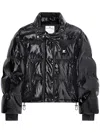 Courrèges Quilted Stand-collar Puffer Jacket In Black
