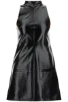Courrèges Courreges 2 Pockets Vinyl A-line Dress Women In Black