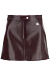 COURRÈGES VINYL EFFECT MINI SKIRT