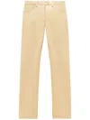 Courrèges Vinyl Five-pocket Skinny Trousers In Neutrals