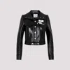 Courrèges Re-edition Vinyl Effect Jacket In Black