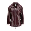 Courrèges Vinyl Jacket In Brown
