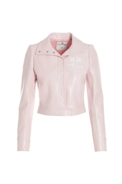 Courrèges Courreges Women Light Pink Vinyl Jacket