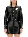 Courrèges Courreges Women Reedition Vinyl Jacket In Black