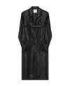 Courrèges Vinyl Mid-length Trench Coat In Black