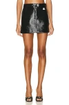 Courrèges Courreges Re Edition Faux Leather Mini Skirt In Black