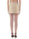 Courrèges Reedition Vinyl Mini Skirt In Neutral