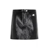 Courrèges Courreges Vinyl Mini Skirt Women In Black