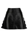 COURRÈGES VINYL MINISKIRT SKIRTS BLACK