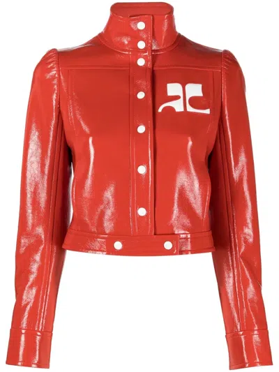 COURRÈGES VINYL REEDITION CROPPED JACKET
