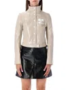 Courrèges Long-sleeved Casual Jacket In Neutral