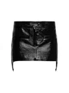 Courrèges Vinyl Suspenders Mini Skirt