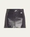 Courrèges Vinyle Reedition Mini Skirt In Black