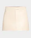 Courrèges Vinyle Reedition Mini Skirt In Blanc Casse