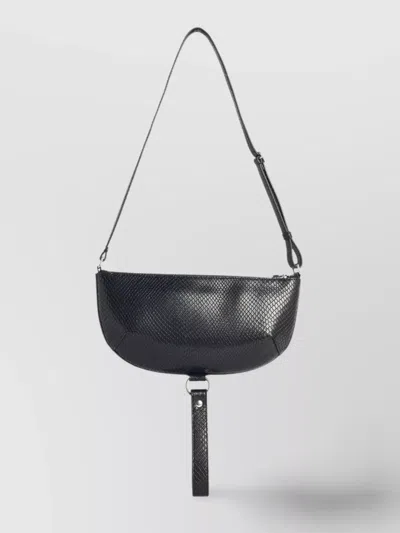 Courrèges 'viper Eclipse Holy' Leather Bag In Gray