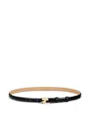Courrèges Viper Leather Belt In Black