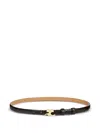 Courrèges Viper Leather Belt In Black