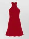 Courrèges Viscose Blend Dress With Button Detail