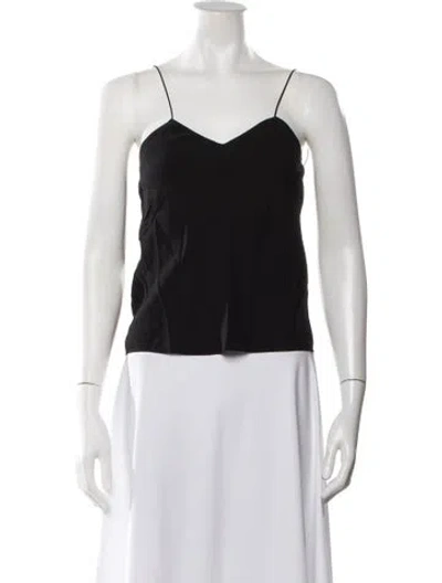 Pre-owned Courrèges V-neck Sleeveless Top In Black