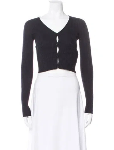 Pre-owned Courrèges V-neck Sweater In Blue