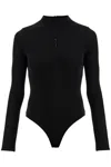 Courrèges Black Lingerie Detail Knitted Sweater In Black (black)