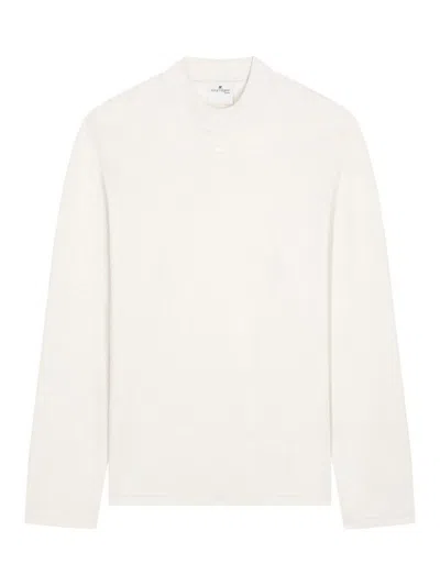 Courrèges Volcano Cotton T-shirt With Logo In White